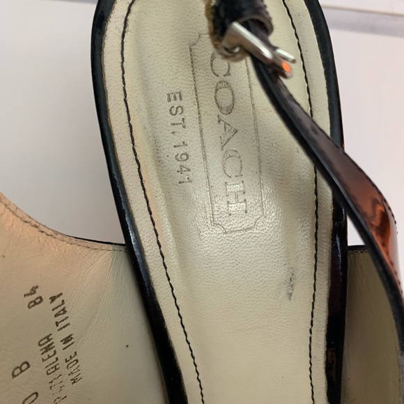 Coach Black Alena Slingback Pointed Toe Pumps | 10 - Picture 4 of 6